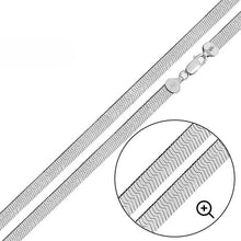 Load image into Gallery viewer, Sterling Silver High Polished Herring Bone 050-4.5mm Chain
