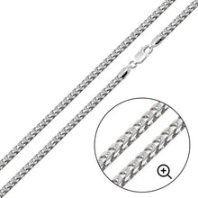 Load image into Gallery viewer, Sterling Silver Basic Non-Plated 3.7mm Square Franco Chain Or Bracelet
