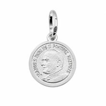 Load image into Gallery viewer, Sterling Silver Pope Saint John Paul II Medallion Charm