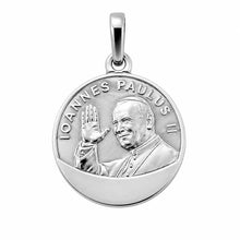 Load image into Gallery viewer, Sterling Silver Pope Saint John Paul II Blessing Medallion Charm