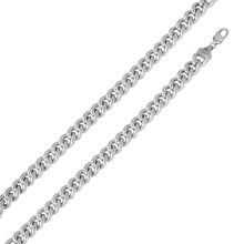 Load image into Gallery viewer, Sterling Silver Rhodium Plated Hollow Curb Chain