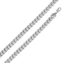 Load image into Gallery viewer, Sterling Silver Rhodium Plated Hollow Curb Chain