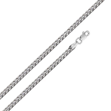 Load image into Gallery viewer, Sterling Silver Rhodium Plated Hollow Round Franco Chain