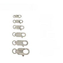 Load image into Gallery viewer, Sterling Silver Rhodium Plated Lobster Clasp-Pack of 12
