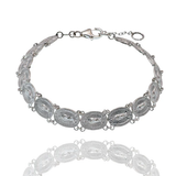 Sterling Silver High Polished Our Lady Of Guadalupe 7mm Link Adjustable Bracelet