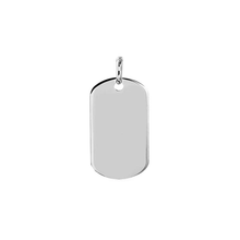 Load image into Gallery viewer, Sterling Silver High Polished Plain Dogtag