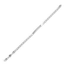 Load image into Gallery viewer, Sterling Silver Engravable ID Flat Marina 120 Bracelet