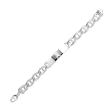 Load image into Gallery viewer, Sterling Silver Engravable ID Flat Marina 300 Bracelet