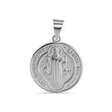 Load image into Gallery viewer, Sterling Silver High Polished Edge San Benito Medallion Pendant