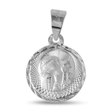 Load image into Gallery viewer, Sterling Silver High Polished DC Communion Medallion For Girl