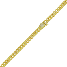 Load image into Gallery viewer, Sterling Silver Gold Plated Moissanite Curb 9.5mm Bracelet
