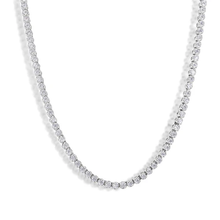 Load image into Gallery viewer, Sterling Silver Rhodium Plated 4mm Moissanite Stone Tennis Bracelet