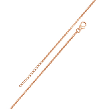 Load image into Gallery viewer, Sterling Silver Rose Gold Plated Adjustable Extension Chain