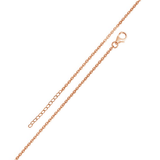 Sterling Silver Rose Gold Plated Adjustable Extension Chain