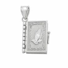 Load image into Gallery viewer, Sterling Silver High Polish Small Armenian Bible Pendant