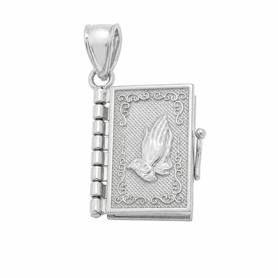 Sterling Silver High Polish Small Armenian Bible Pendant