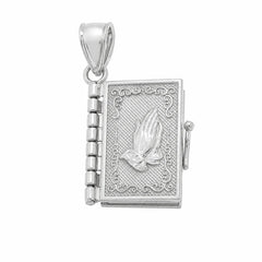 Sterling Silver High Polish Small Armenian Bible Pendant
