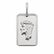 Load image into Gallery viewer, Sterling Silver Jesus Profile Rectangle Pendant