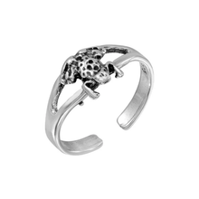 Load image into Gallery viewer, Sterling Silver Frog Adjustable Toe Ring