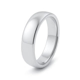 Sterling Silver 6mm Wedding Band Ring, Size 10