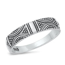 Load image into Gallery viewer, Sterling Silver Oxidized Bali Ring-5mm