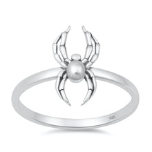 Load image into Gallery viewer, Sterling Silver Oxidized And Polished 14.6mm Spider Ring