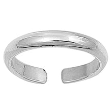 Load image into Gallery viewer, Sterling Silver 3mm Curve Shape Toe Ring