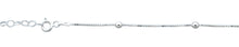 Load image into Gallery viewer, Sterling Silver 3.3mm Beads Anklet