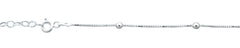 Sterling Silver 3.3mm Beads Anklet
