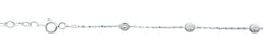 Sterling Silver 4.1mm Beads Anklet