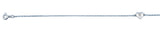 Sterling Silver Rhodium Plated Heart Anklet