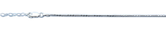 Sterling Silver Anklet Length-9+1inches Extension, Thickness-1.4mm
