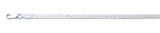 Sterling Silver Polished Diamond Cut Anklet Length-10inches, Chain Thickness-3mm