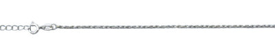 Sterling Silver Twist Chain Anklet