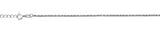 Sterling Silver Twist Chain Anklet