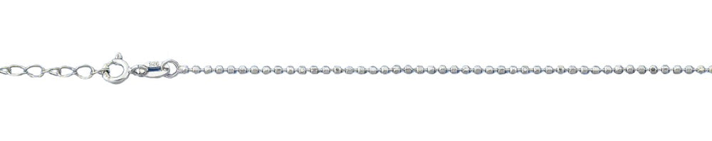 Sterling Silver Small Beads Anklet