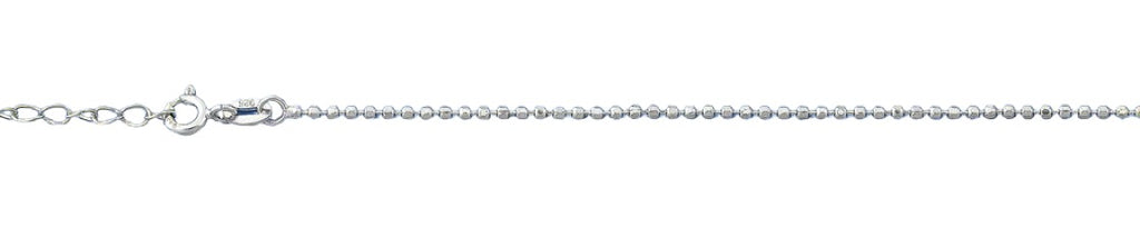 Sterling Silver Small Beads Anklet