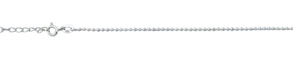 Sterling Silver Beads Anklet