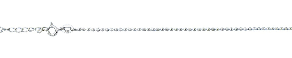 Sterling Silver Beads Anklet