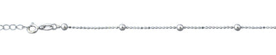 Sterling Silver Big Beads Anklet
