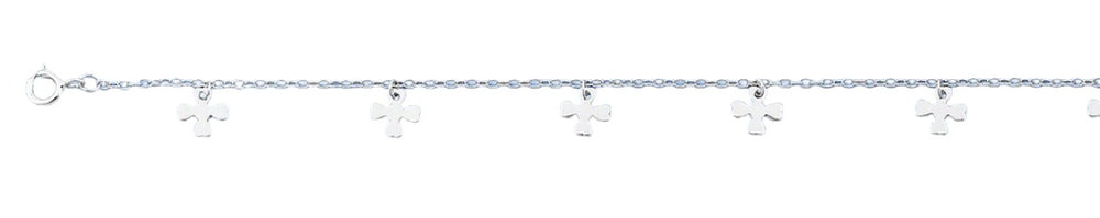 Sterling Silver Cross Anklet
