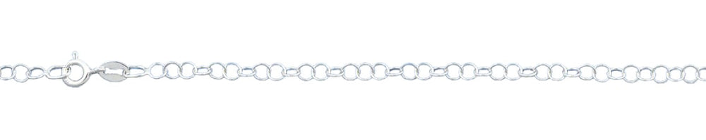 Sterling Silver Circles Anklet