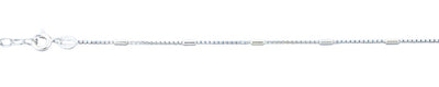 Sterling Silver Polished 0.9mm Anklet