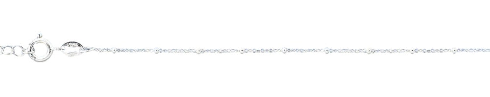 Sterling Silver Polished 1.2mm Anklet