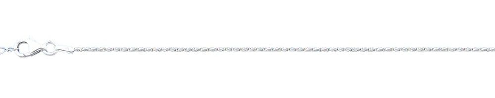 Sterling Silver Polished Rope Anklet