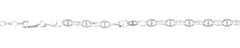 Sterling Silver Diamond Cut Mariner Chain Anklet