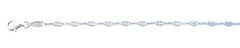 Sterling Silver Polished Dotted Anklet