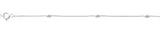 Sterling Silver Polished Oval Beads Anklet