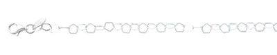 Sterling Silver Polished Star Anklet