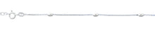 Load image into Gallery viewer, Sterling Silver Polished Bead Anklet